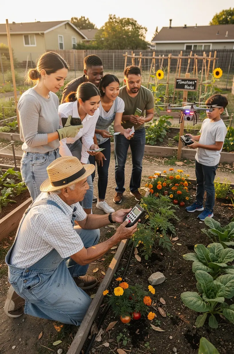 Educators conducting a workshop on practical tech solutions for enhancing neighborhood quality of life